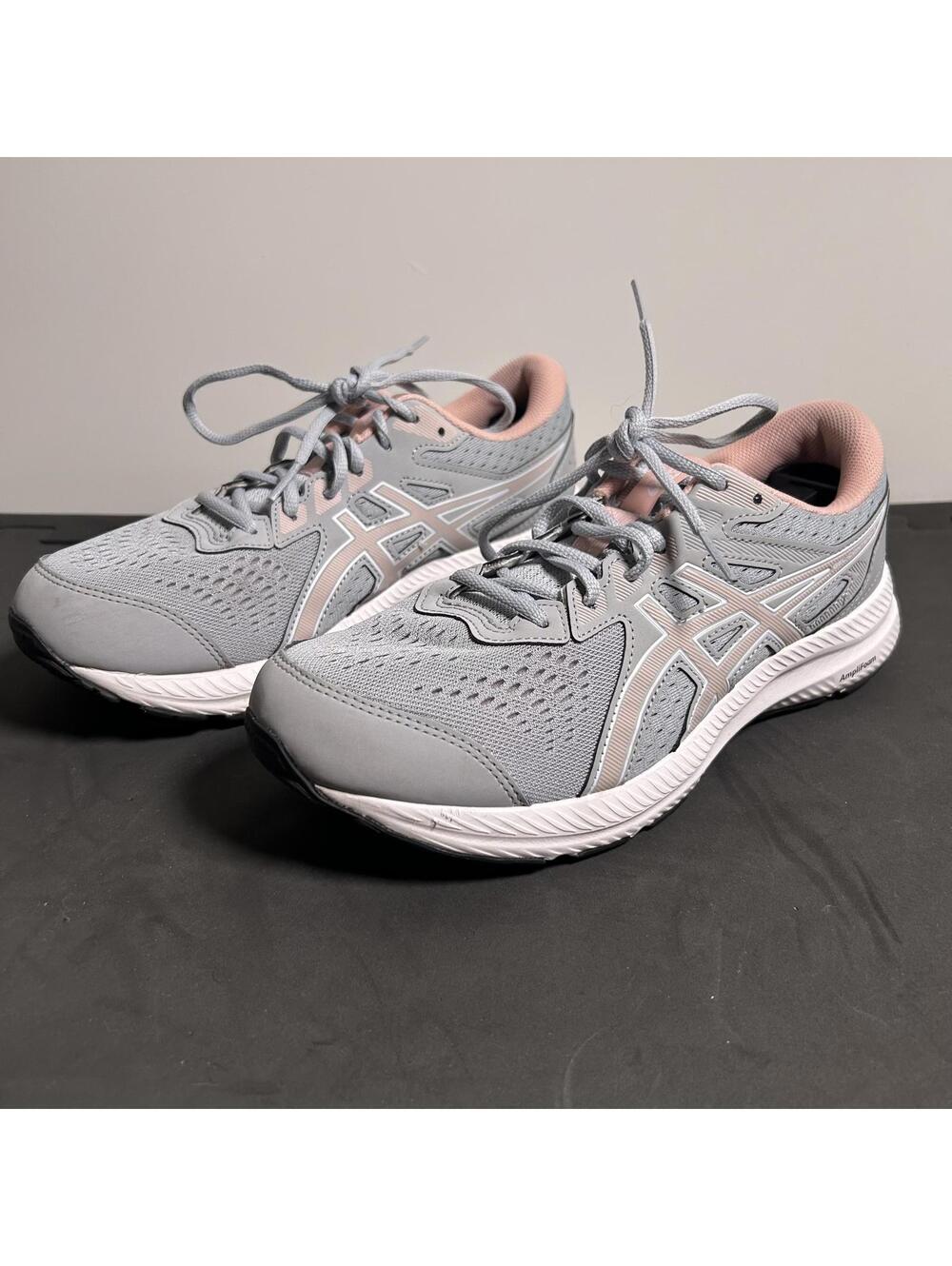 Women's Asics Running Sneakers Gray and Pink Size 9.5